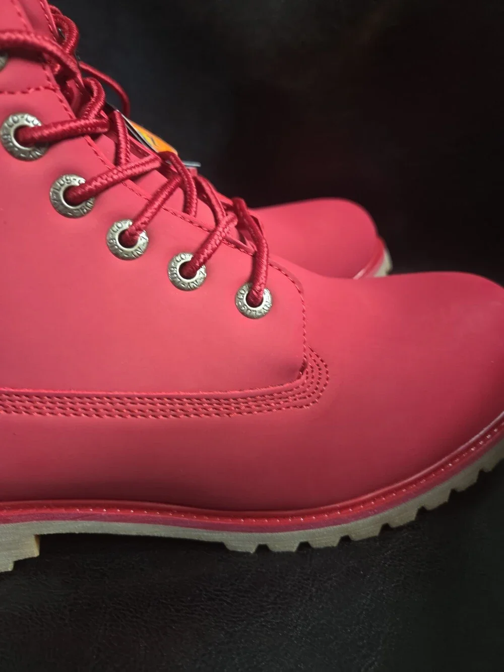 Lugz Red Lace Up Work Boots Men's Size 10.5 - New